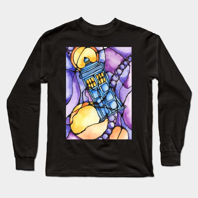 Abstract Tardis Long Sleeve T-Shirt by AlstonArt